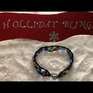 HANDMADE  1/2” SWAROVSKI CRYSTAL BRACELET